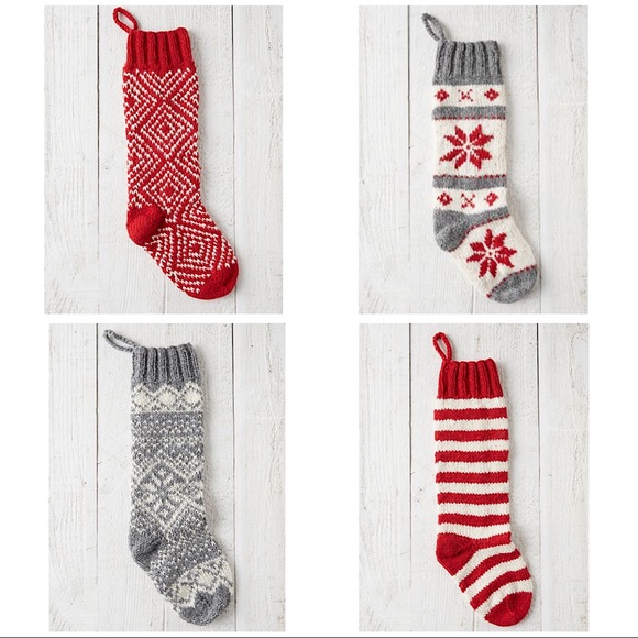 Anthropologie Other - Set 4 Anthropologie Woolen Knit Stockings